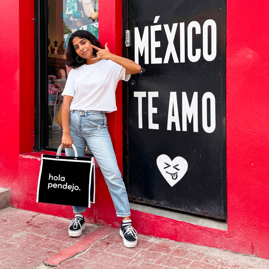 BOLSA DE MERCADO "HOLA PENDEJO"