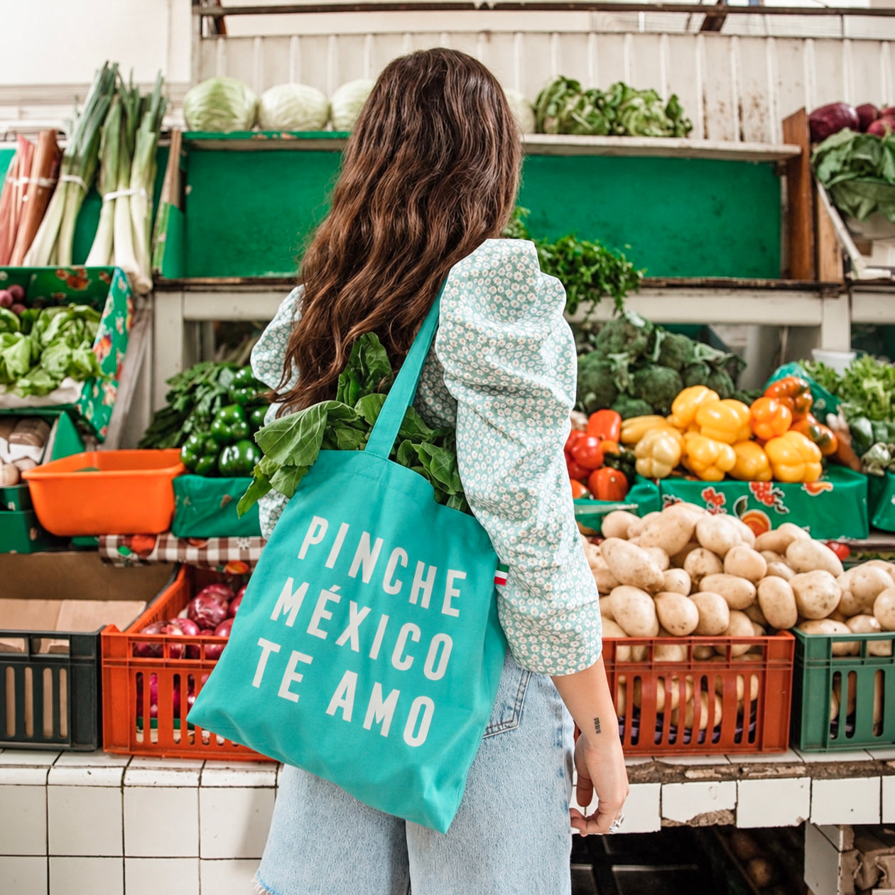 BOLSA DE ALGODÓN PINCHE MÉXICO TE AMO