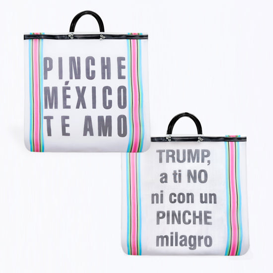 KIT BOLSA DE MANDADO “TRUMP / PINCHE MÉXICO TE AMO”