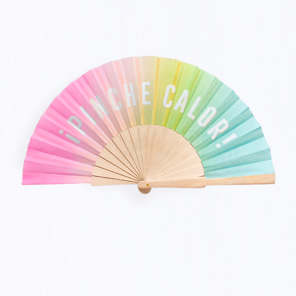 ABANICO MULTICOLOR «¡PINCHE CALOR!»