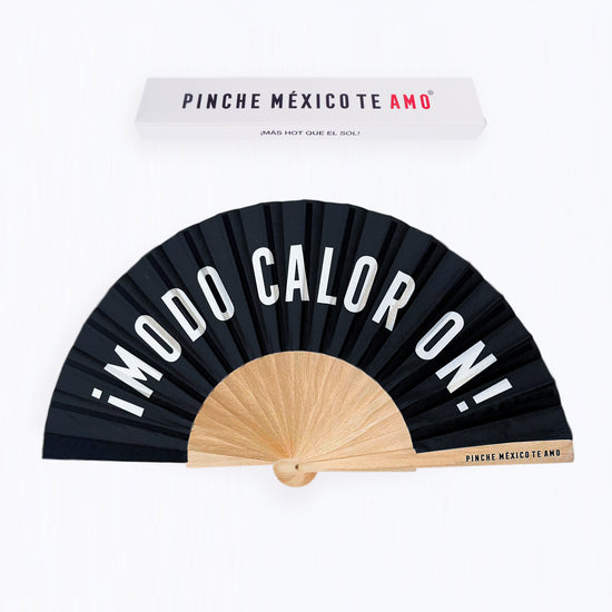 ABANICO NEGRO ¡MODO CALOR ON!