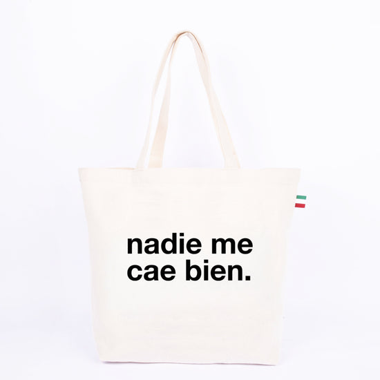BOLSA DE ALGODÓN NADIE ME CAE BIEN