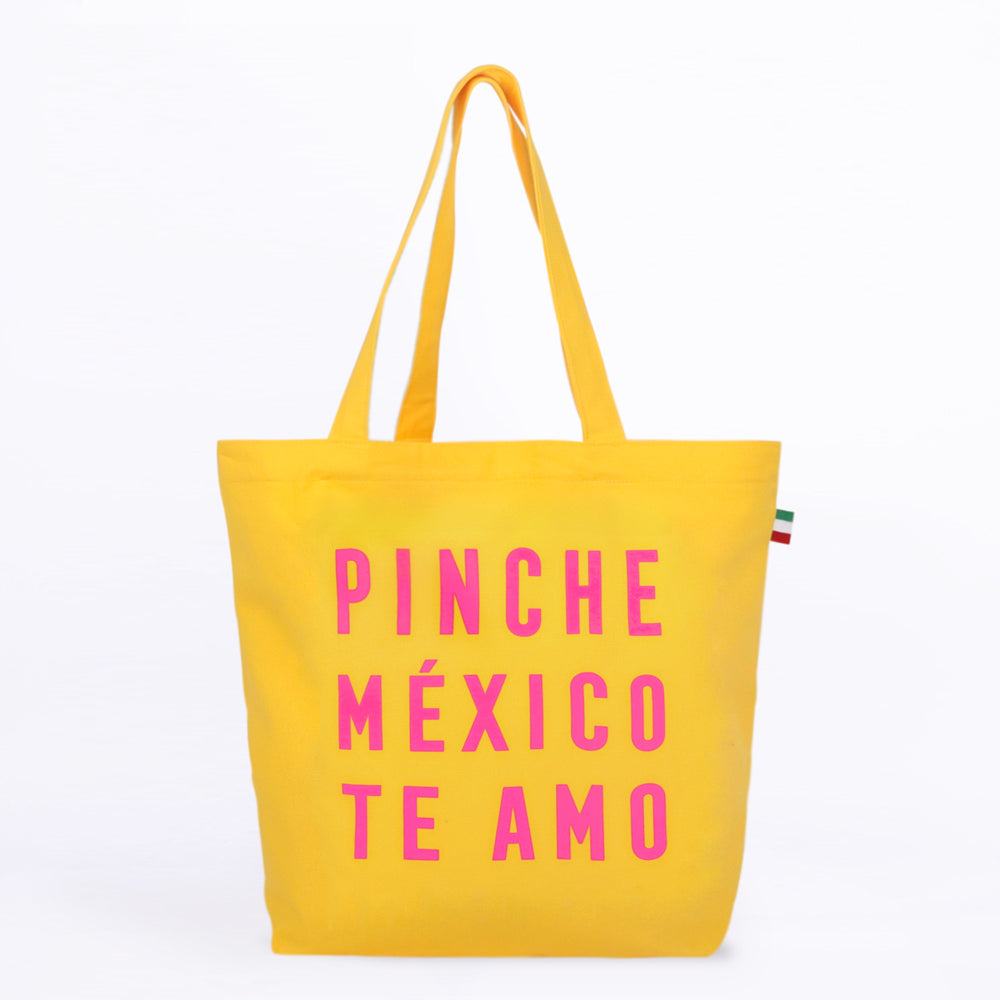 BOLSA DE ALGODÓN PINCHE MÉXICO TE AMO