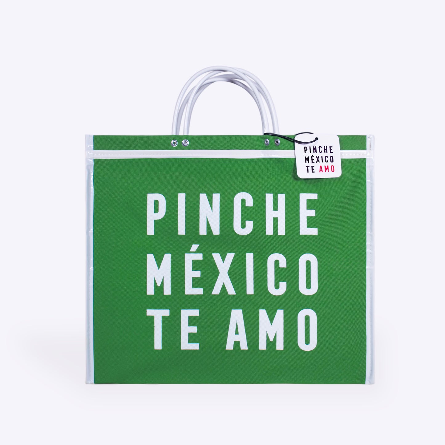 BOLSA DE MERCADO PINCHE MÉXICO TE AMO VERDE