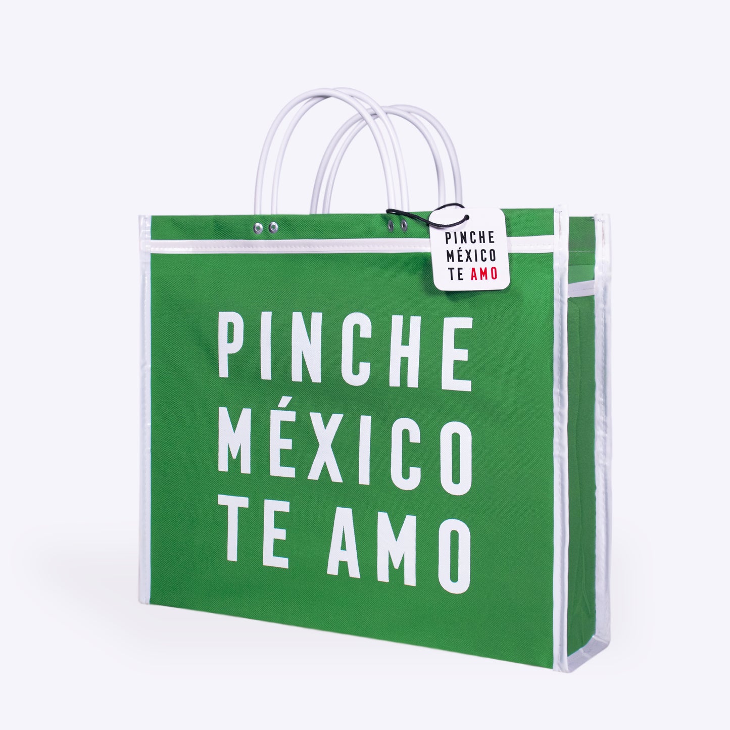 BOLSA DE MERCADO PINCHE MÉXICO TE AMO VERDE