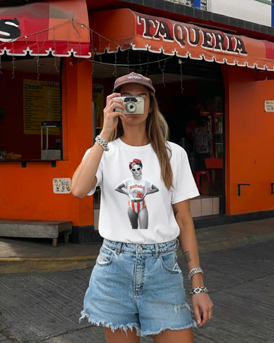PLAYERA FRIDA RETRO
