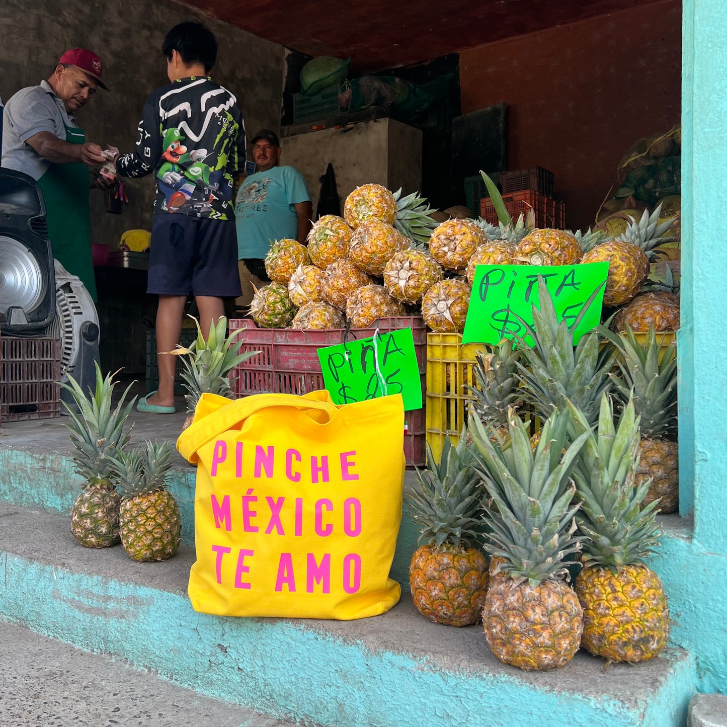 BOLSA DE ALGODÓN PINCHE MÉXICO TE AMO
