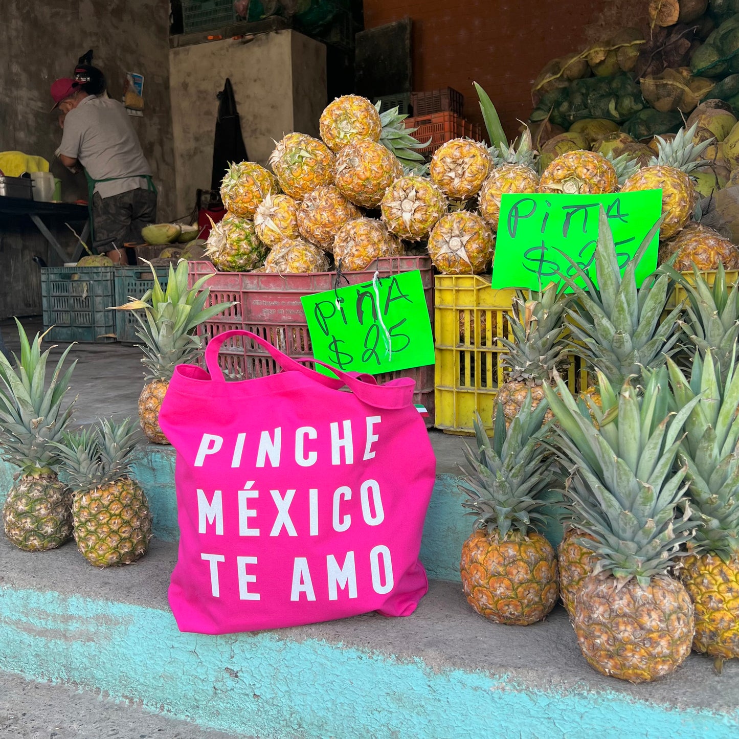 BOLSA DE ALGODÓN PMTA ROSA