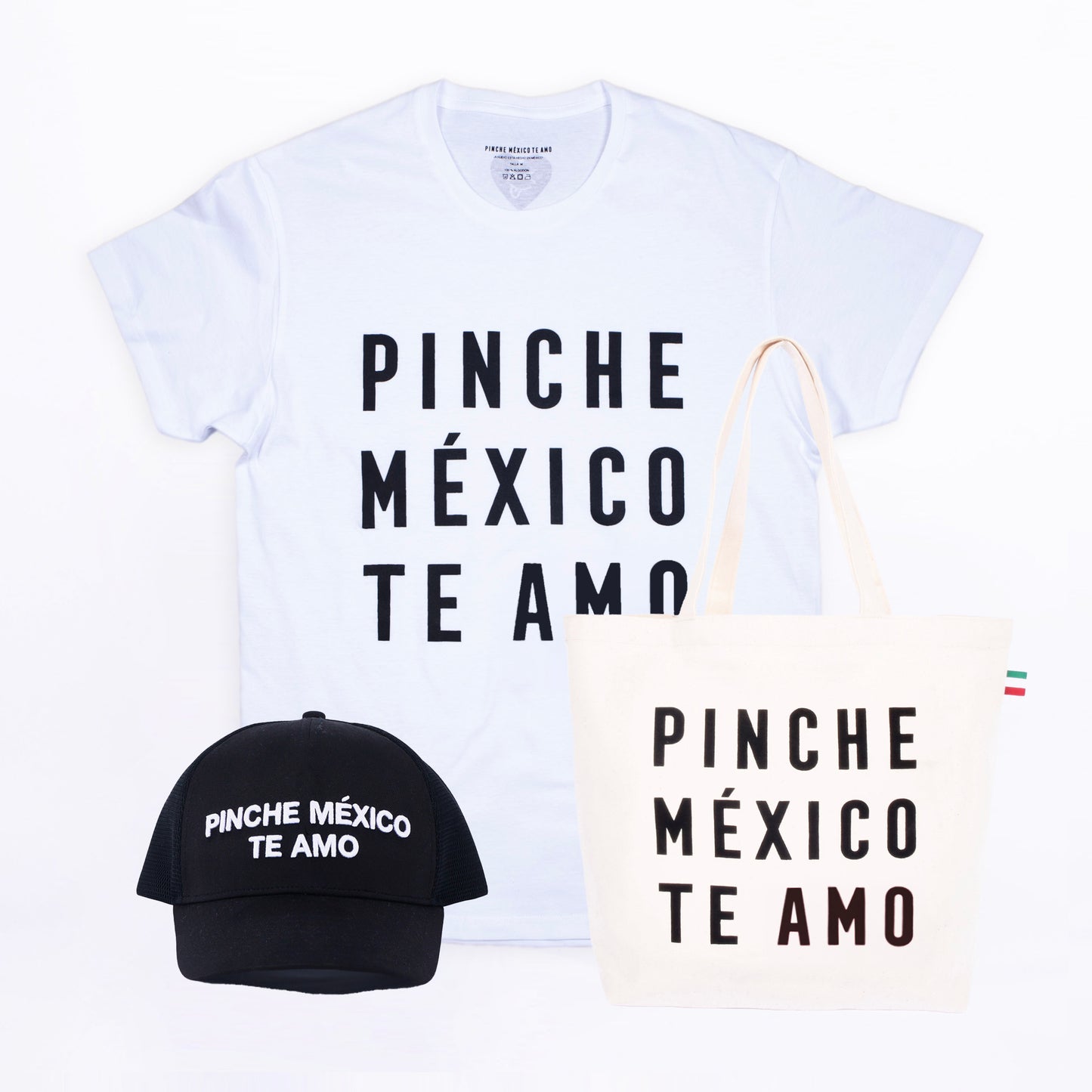 PINCHE MEXICO TE AMO: EL KIT PLAYERA BLANCA