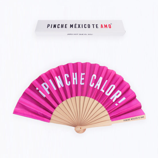 ABANICO ROSA ¡PINCHE CALOR!