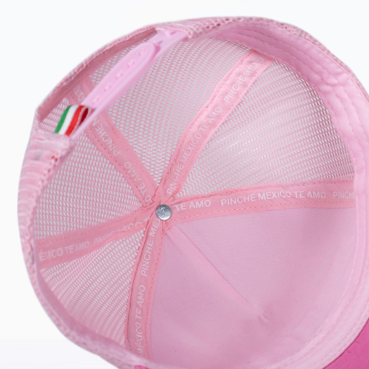 GORRA ROSA CLARO PINCHE MÉXICO TE AMO