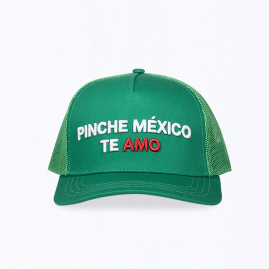 GORRA VERDE PINCHE MÉXICO TE AMO